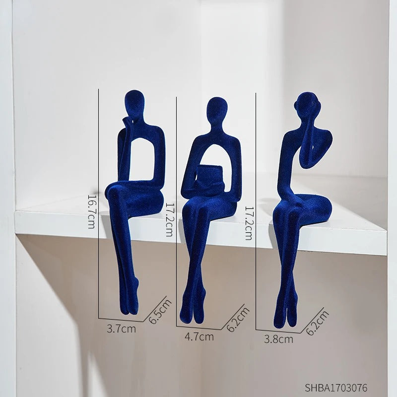 Modern decorative figurines for shelves and tables