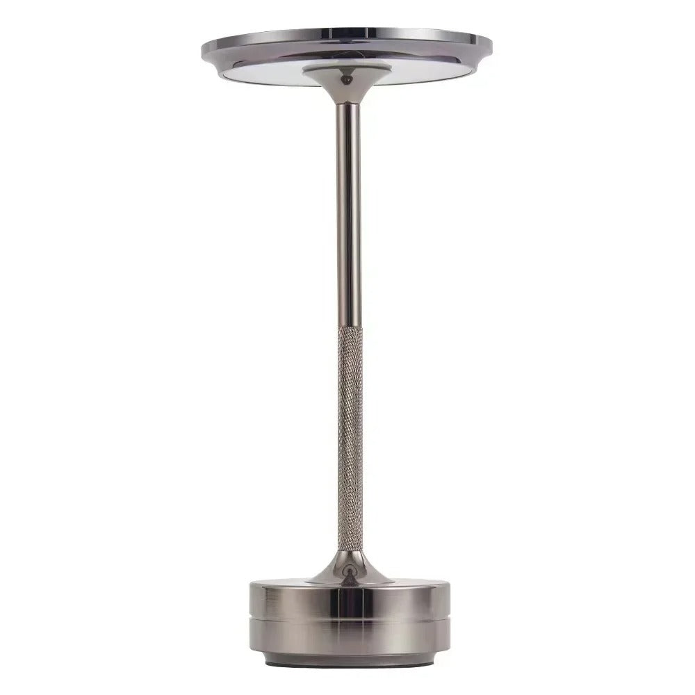 Elegant cordless LED table lamp with touch dimmer