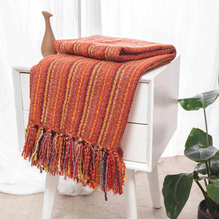 Varigated Tassel Throw