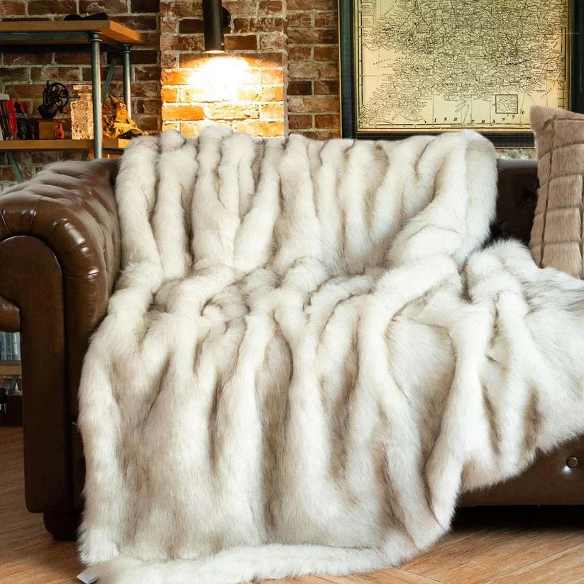 Luxury Faux Fox Fur Blanket